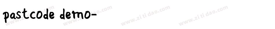 pastcode demo字体转换